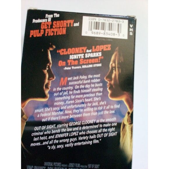 Out of Sight 1999 VHS George Clooney Jennifer Lopez American Crime Comedy - Picture 3 of 3